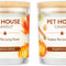 Pet House Pumpkin Pie Candle 2 Pack - Plant-Based/Soy Candle - Clean Burning Scented Candles, Long Lasting Pet Odor Pumpkin Candle for Home
