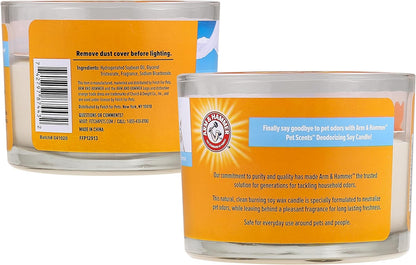 for Pets Air Care Pet Scents 3 Wick Deodorizing Soy Candle in Fresh Breeze Scent | 7 Oz Pet Odor Soy Candle | Pet Odor Eliminator Candles for Home Neutralizes Pet Odors & Freshens Air
